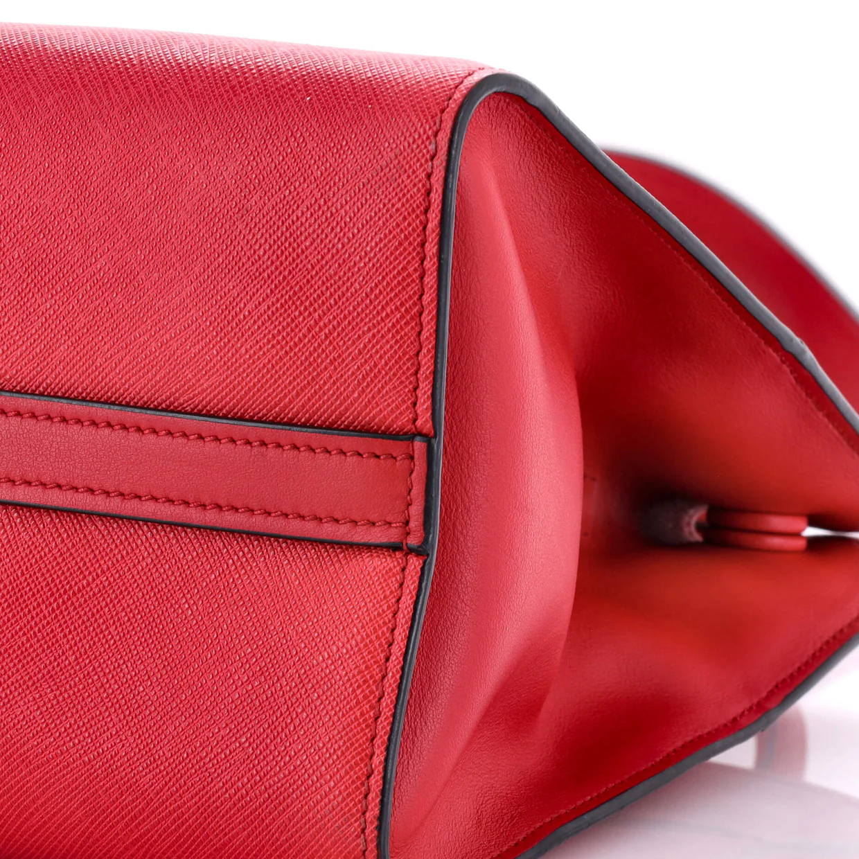 Paradigme Tote Saffiano with City Calf Small - Deep Luxury