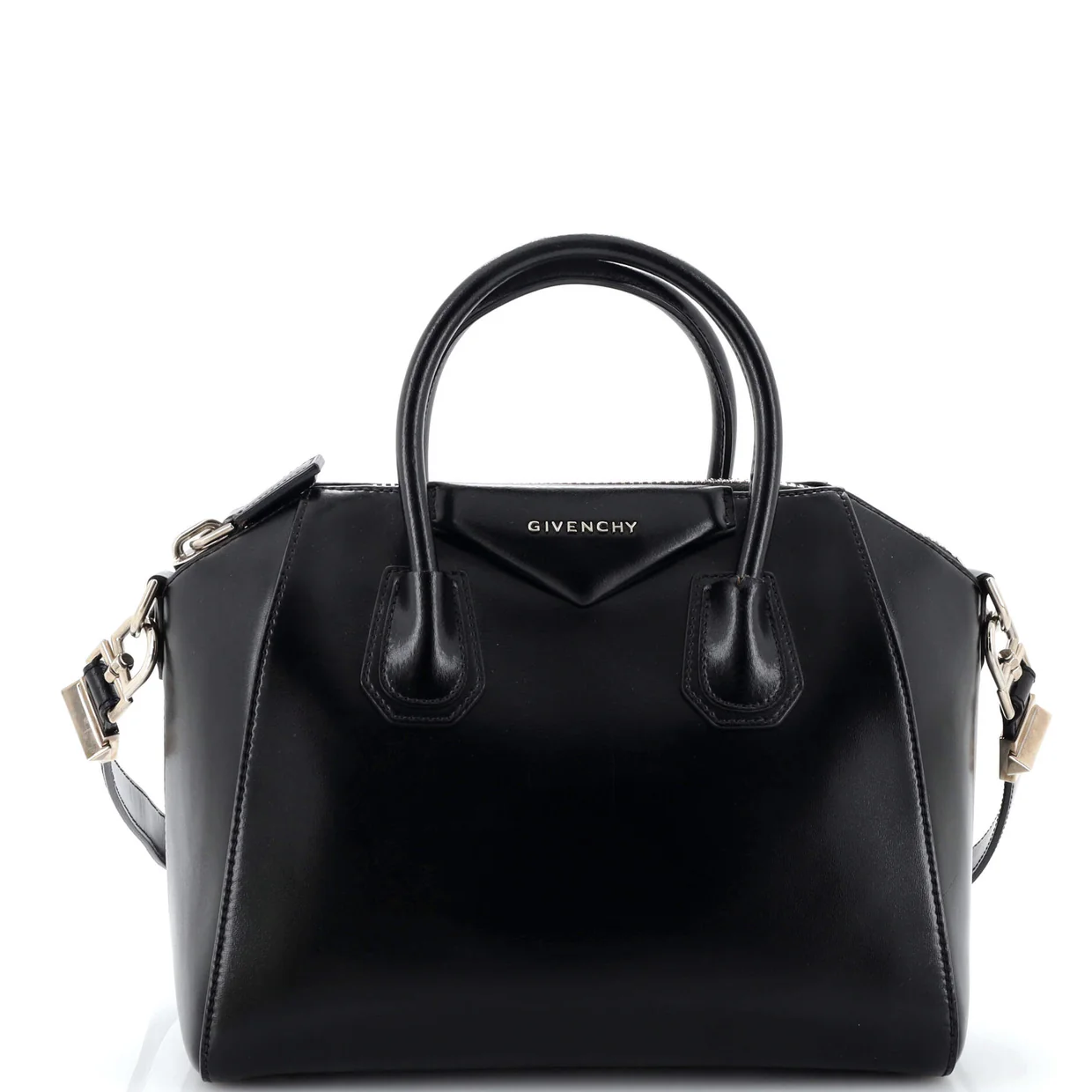 Antigona Bag Glazed Leather Small - Deep Luxury