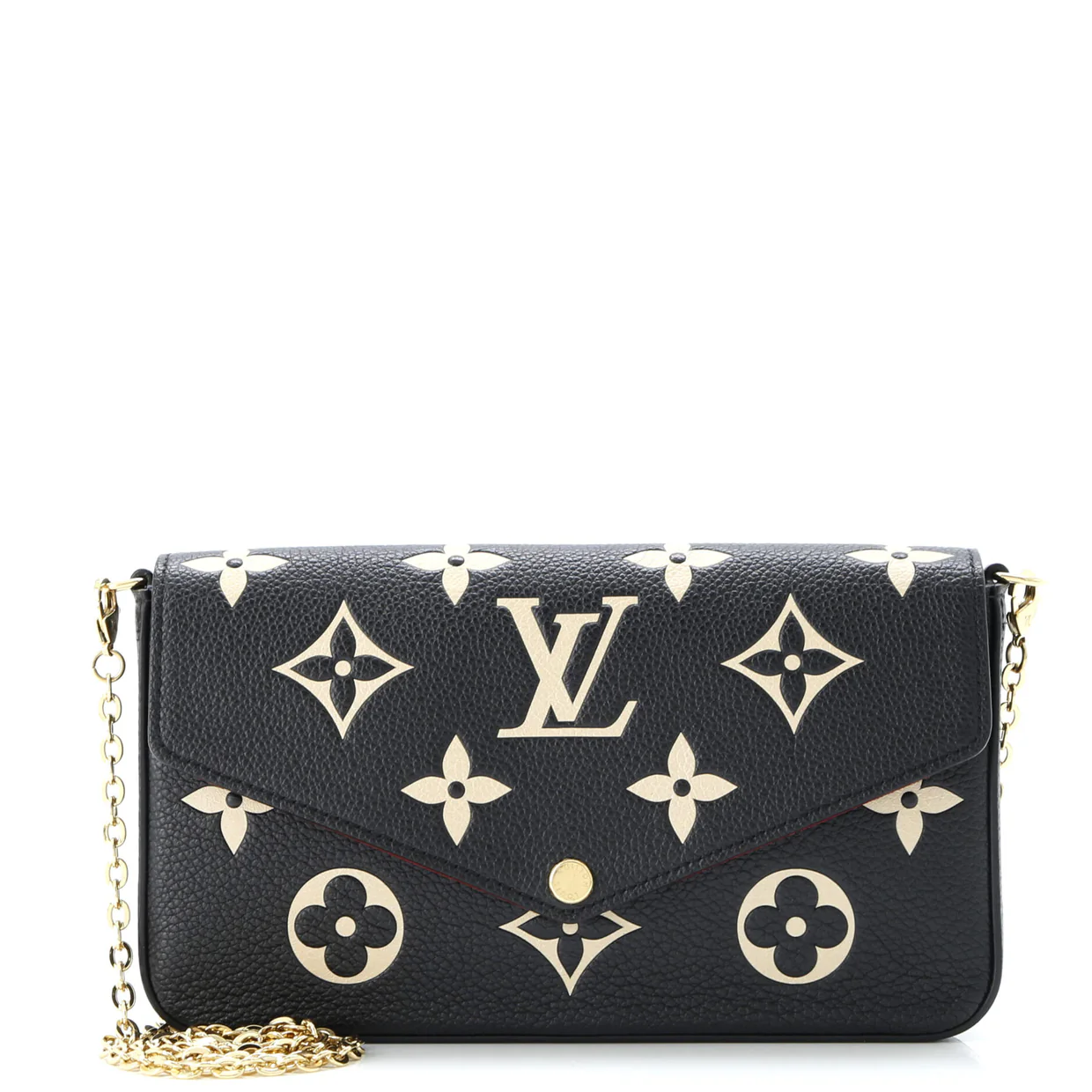Felicie Pochette Bicolor Monogram Empreinte Giant - Deep Luxury