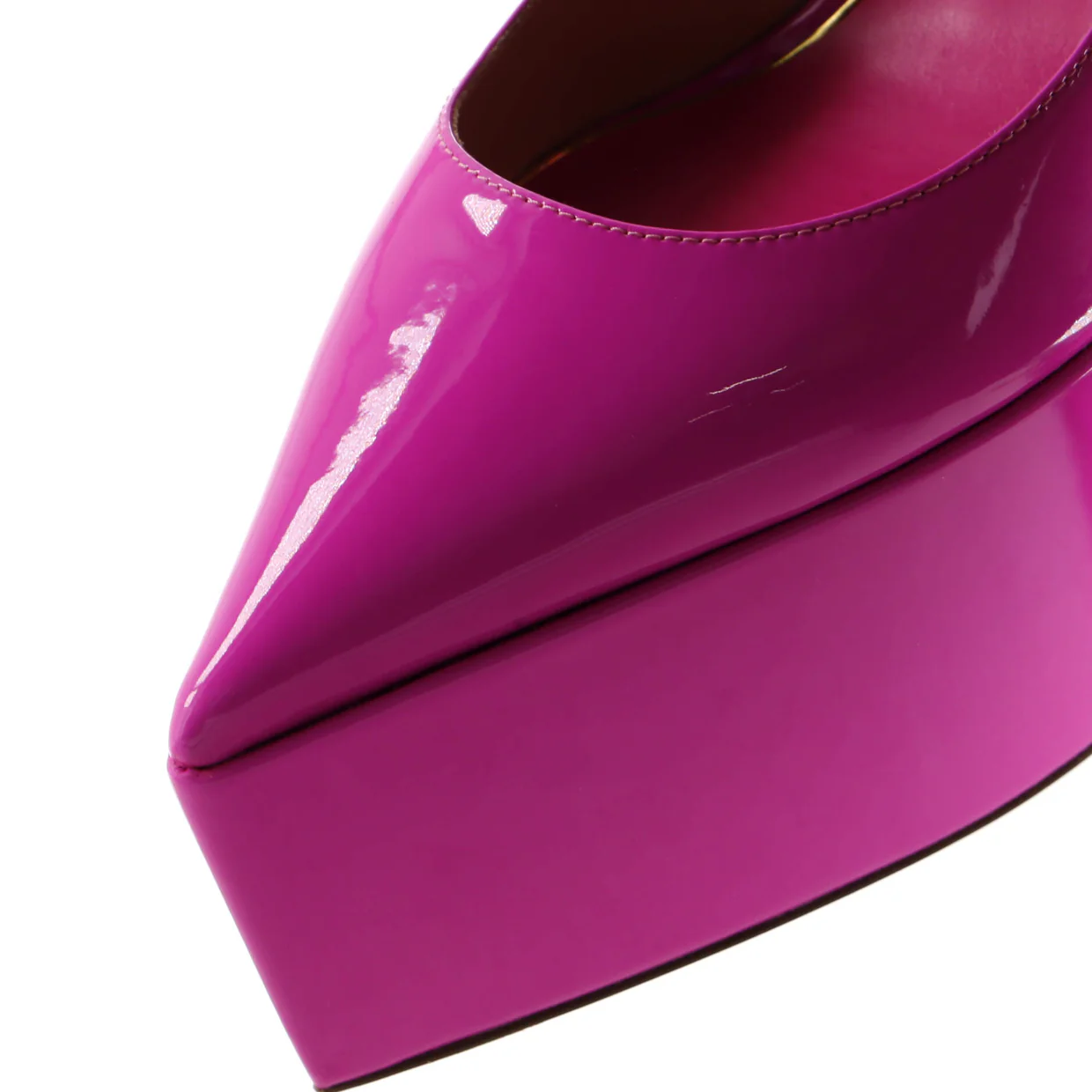 Women's Pointed Tan-Go Platform Pumps Patent 155 - Deep Luxury