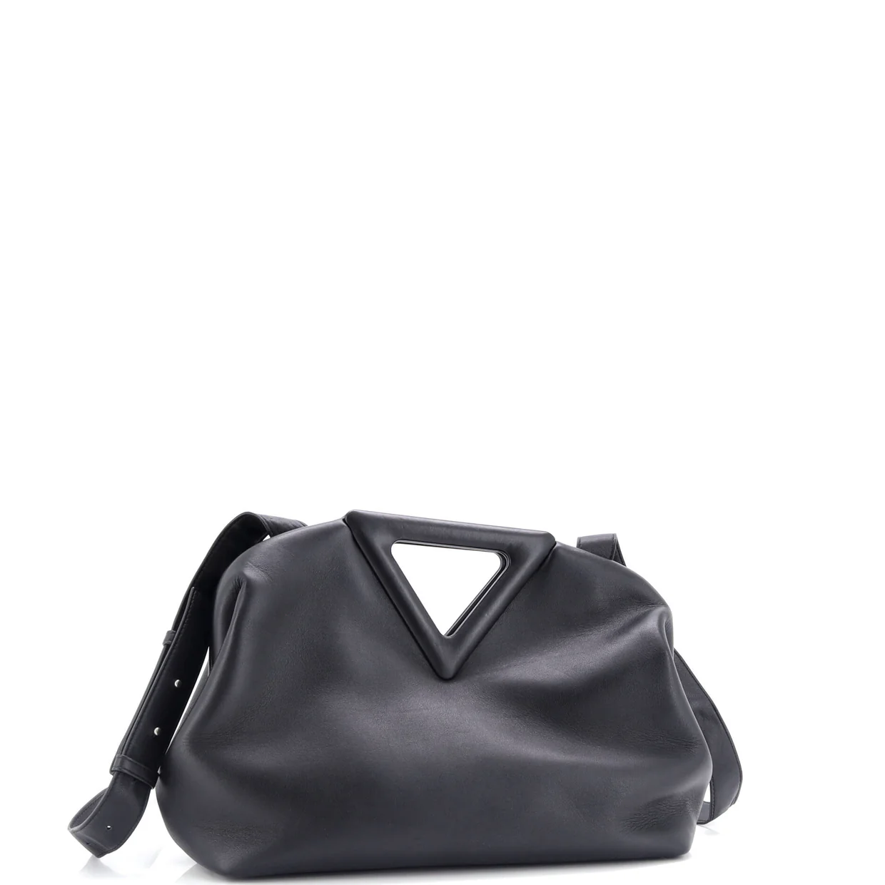 Point Shoulder Bag Leather Medium - Deep Luxury