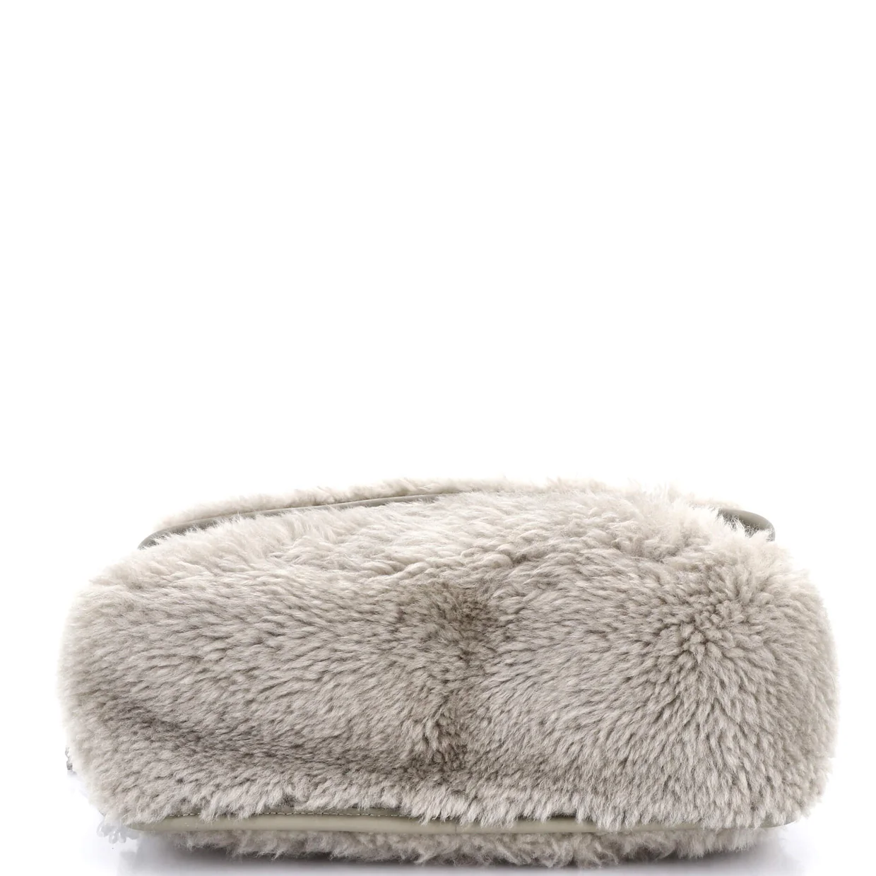 Niki Chain Flap Bag Matelasse Chevron Shearling Medium - Deep Luxury