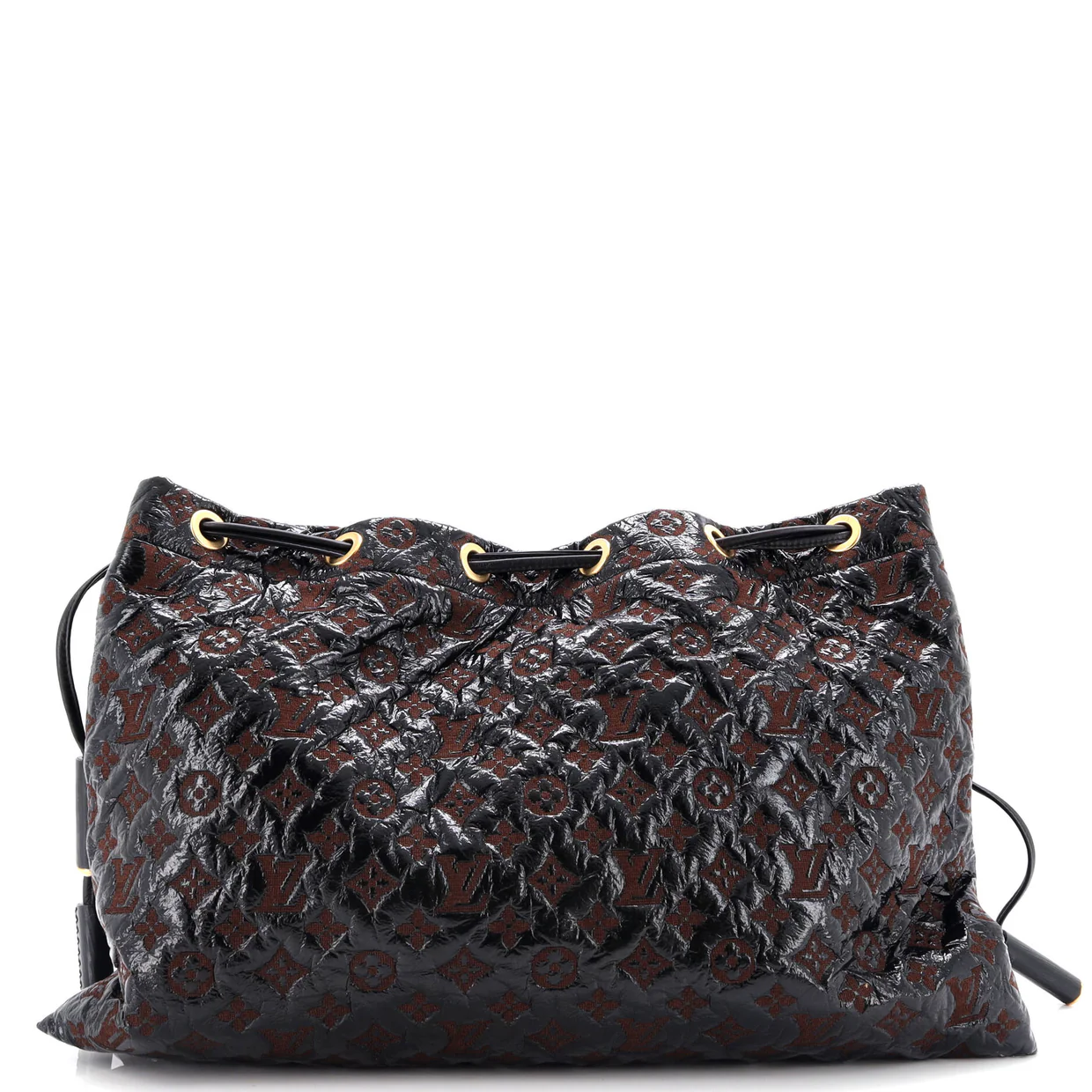 Squishy Messenger Bag Monogram Vinyl - Deep Luxury