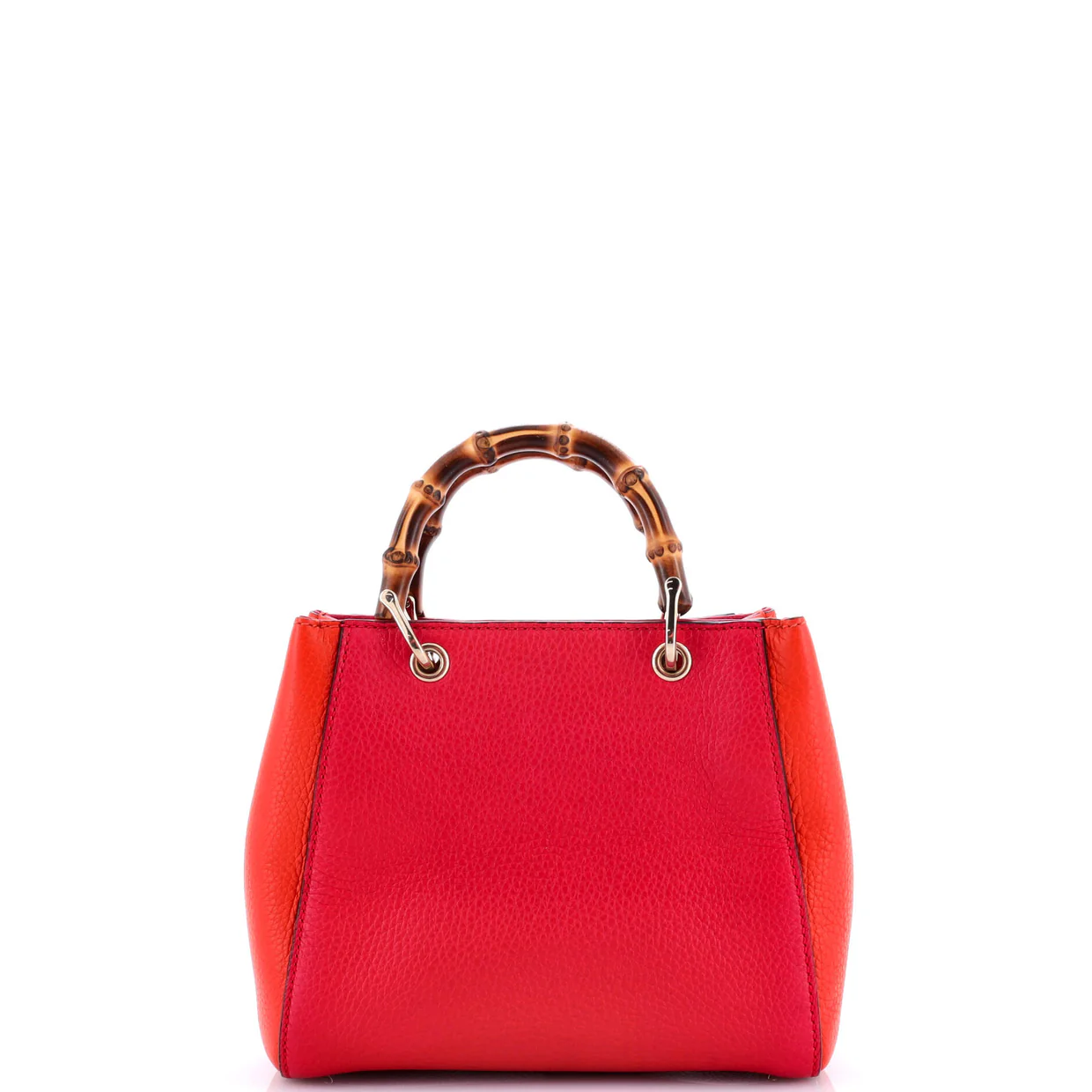 Bamboo Shopper Tote Leather Mini - Deep Luxury