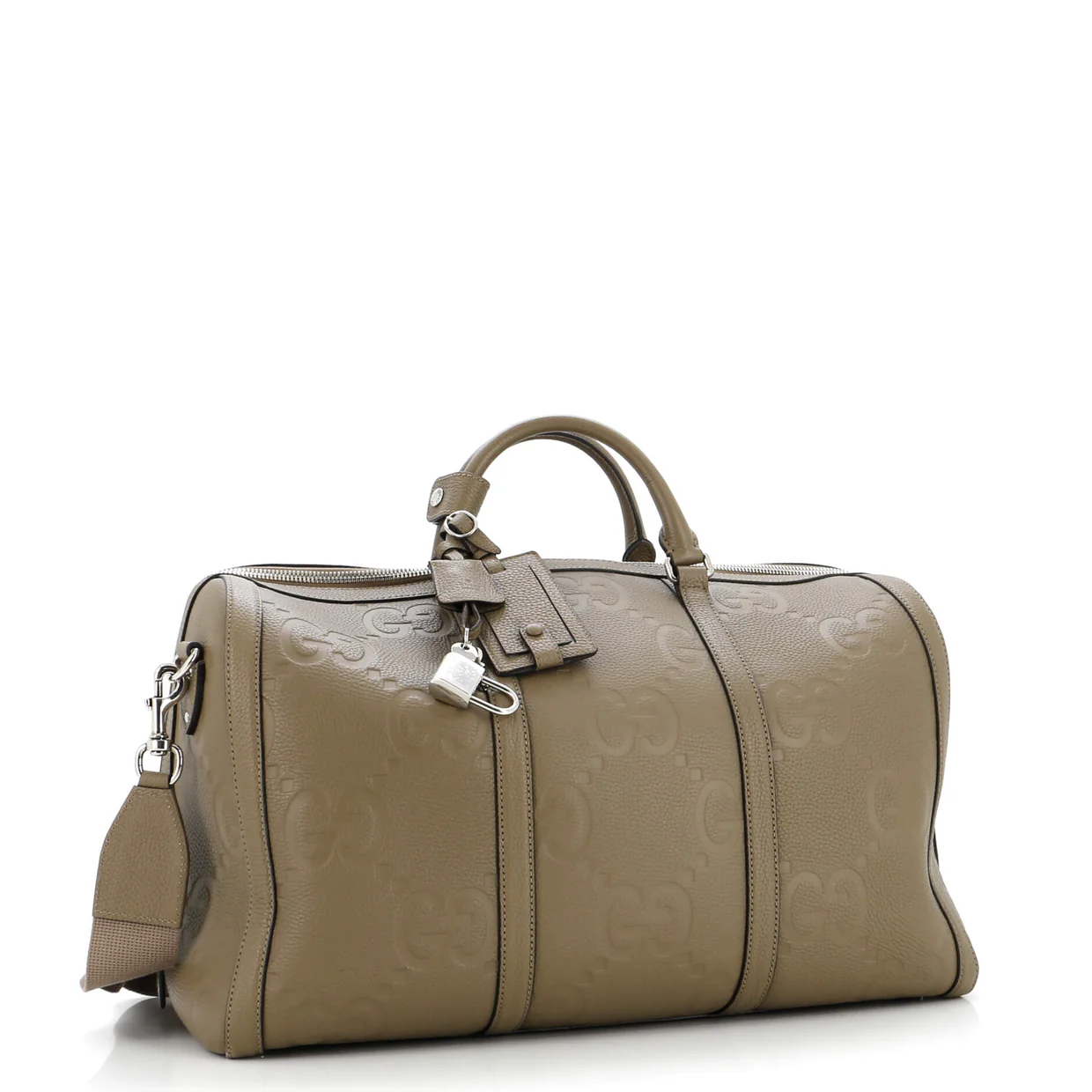 Duffle Bag Jumbo GG Embossed Leather Small - Deep Luxury