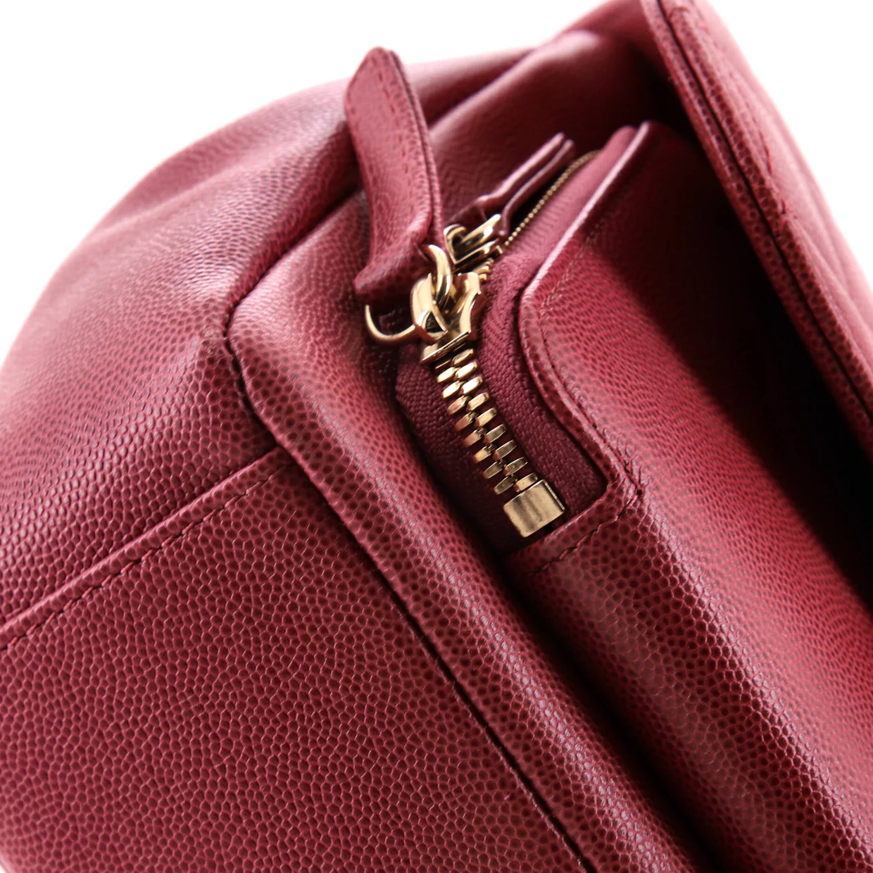 Business Affinity Flap Bag Quilted Caviar Small - Deep Luxury