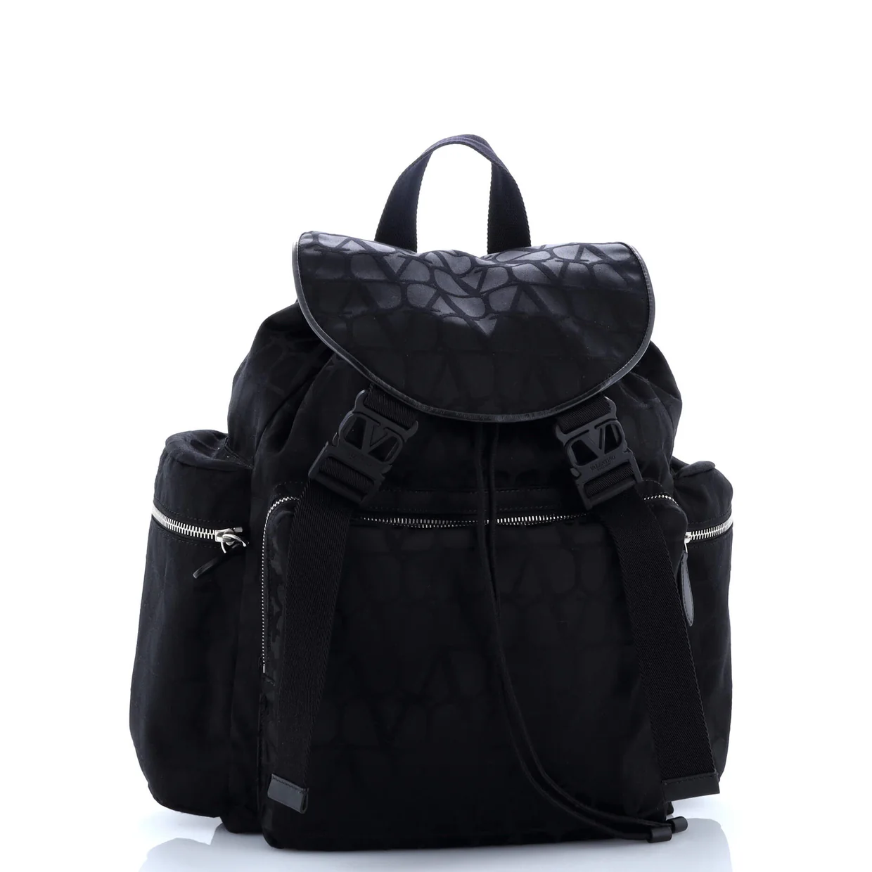 Double Buckle Backpack Toile Iconograph Nylon - Deep Luxury