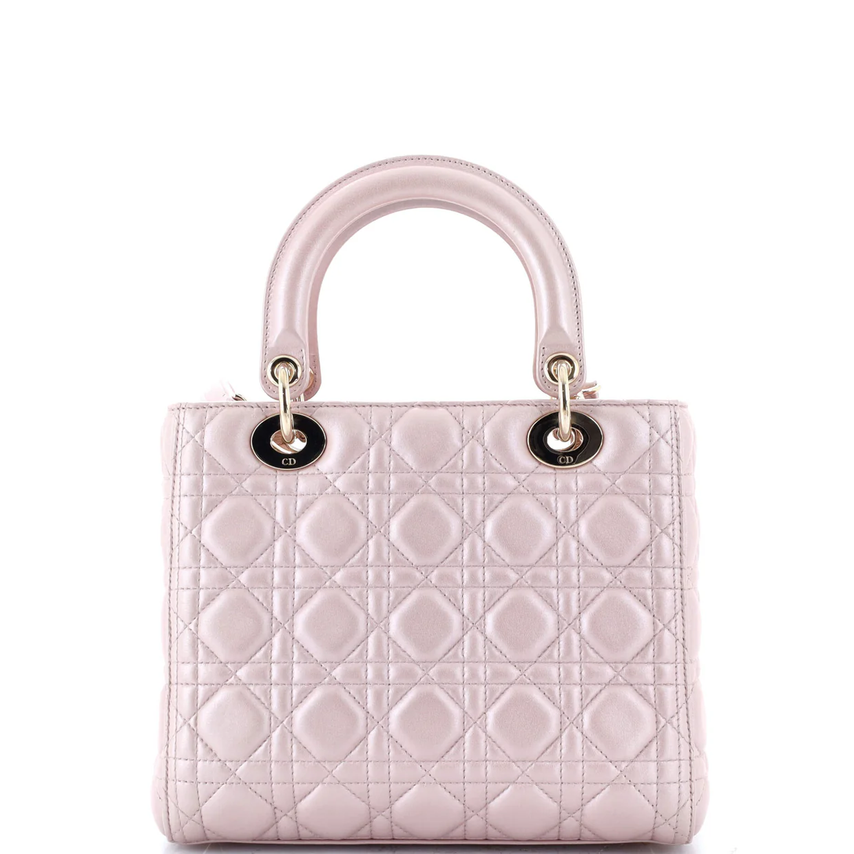 Lady Dior Bag Cannage Quilt Metallic Leather Medium - Deep Luxury