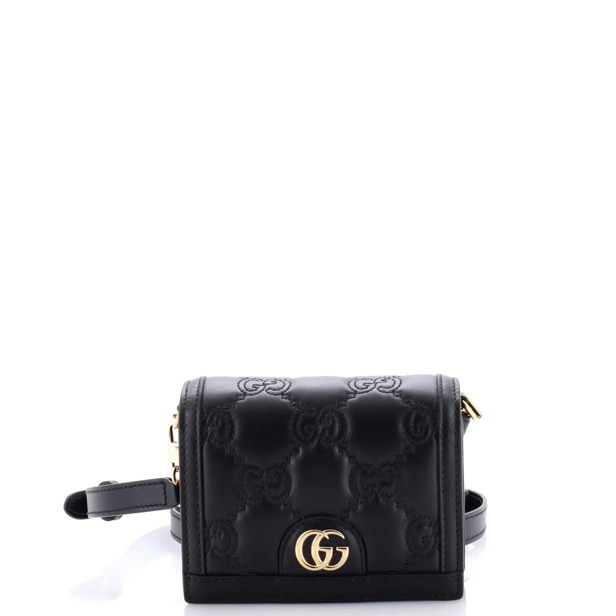 GG Marmont Flap Messenger Bag GG Matelasse Leather Mini - Deep Luxury