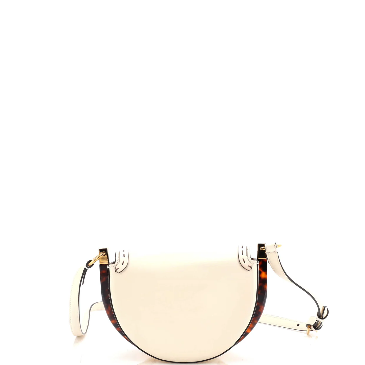 Moonlight Flap Bag Leather with Plexiglass Detail - Deep Luxury