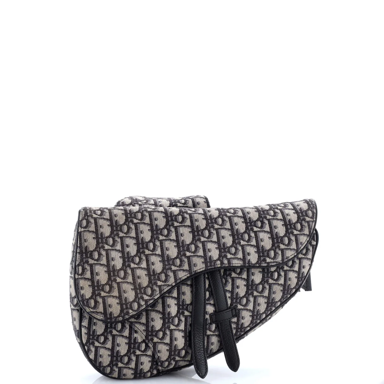 Saddle Crossbody Bag Oblique Canvas - Deep Luxury
