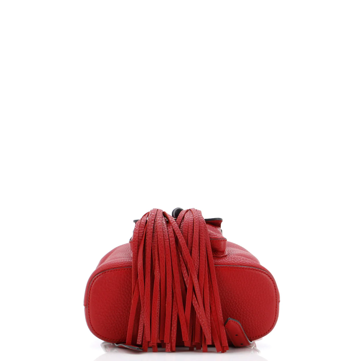 Bamboo Tassel Backpack Leather Mini - Deep Luxury