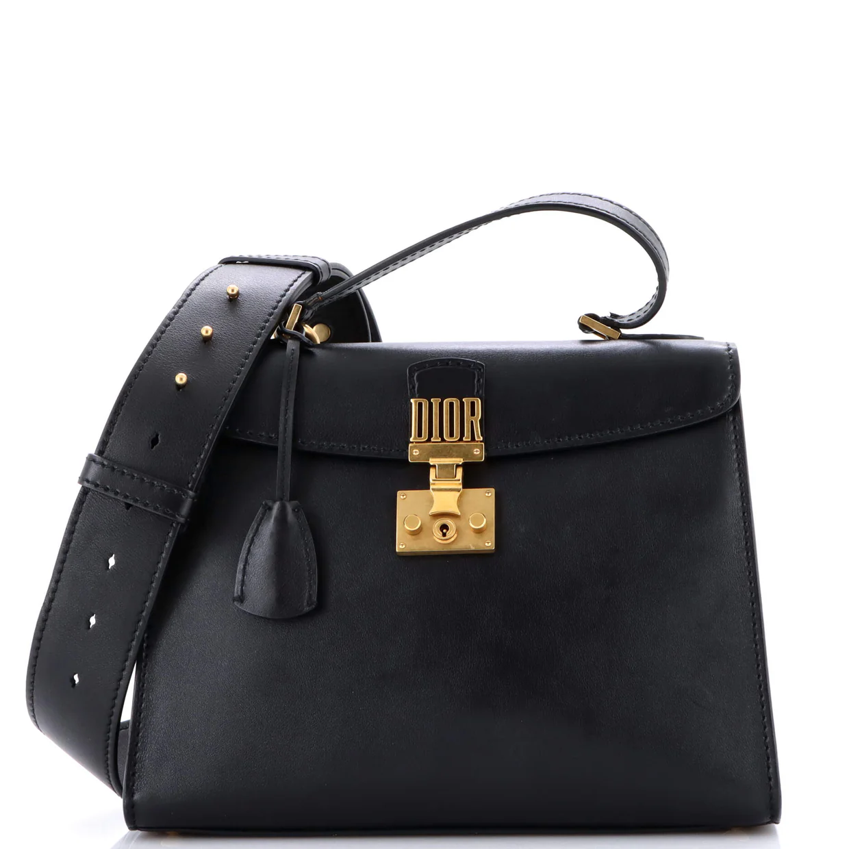 Dioraddict Top Handle Bag Leather Medium - Deep Luxury