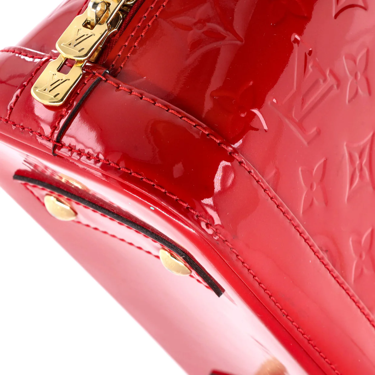 Alma Handbag Monogram Vernis BB - Deep Luxury