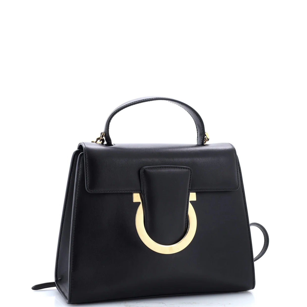 Thalia Top Handle Flap Bag Leather Medium - Deep Luxury