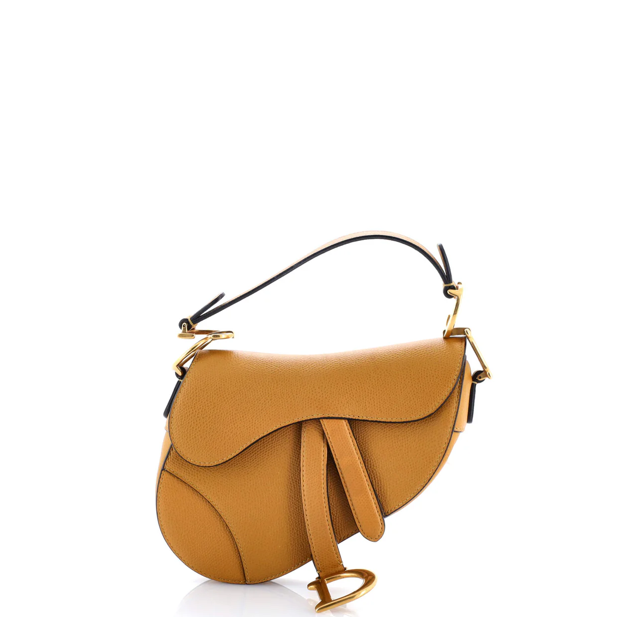 Saddle Handbag Leather Mini - Deep Luxury