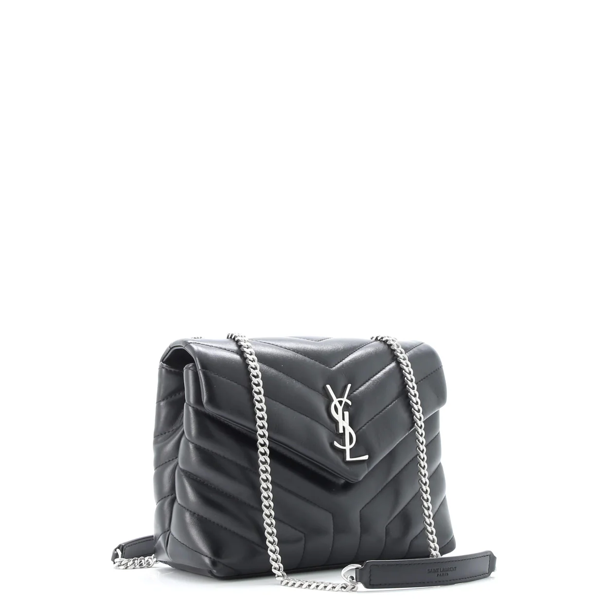 Loulou Shoulder Bag Matelasse Chevron Leather Small - Deep Luxury