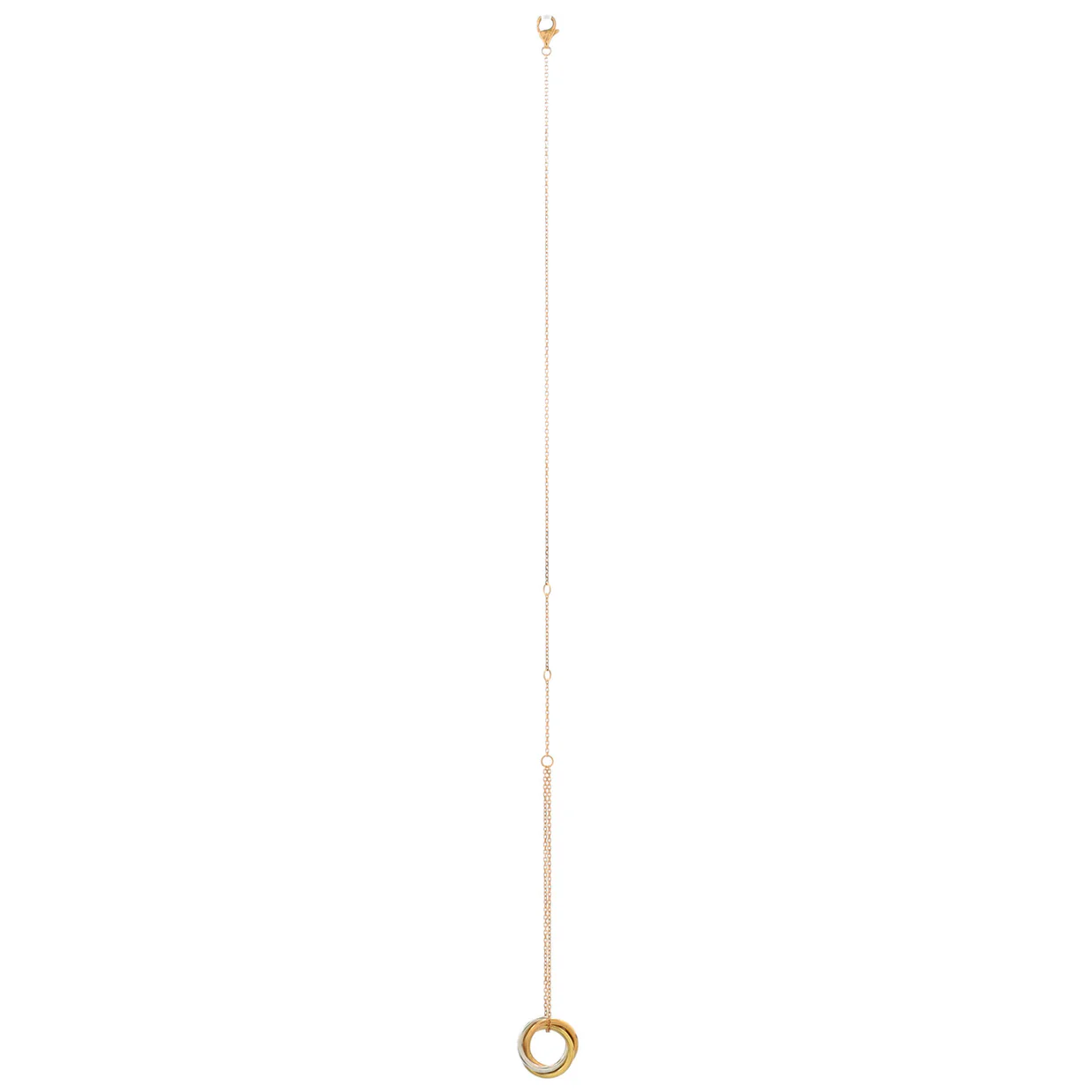 Trinity Chain Bracelet 18K Tricolor Gold and Diamonds - Deep Luxury