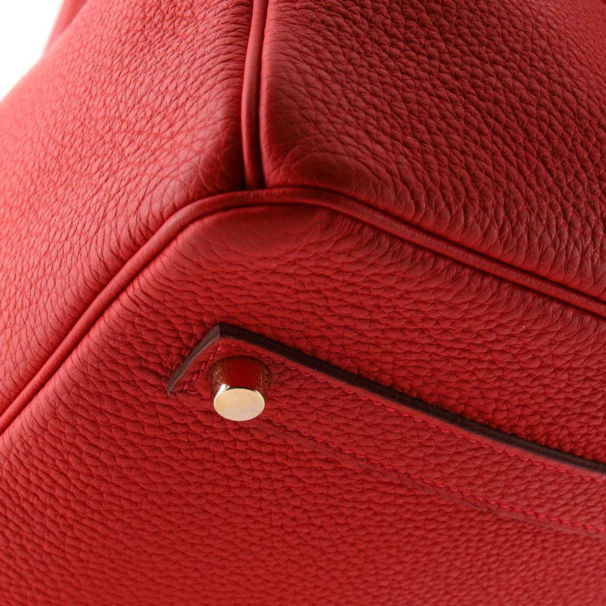 Birkin Handbag Geranium Togo with Gold Hardware 35 - Deep Luxury