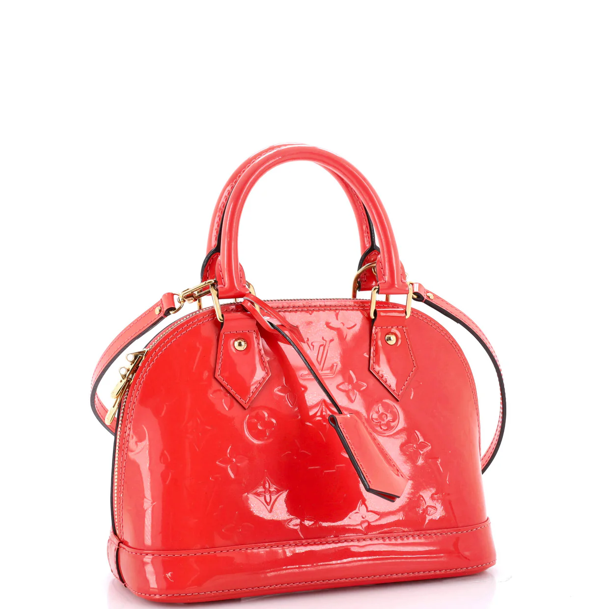 Alma Handbag Monogram Vernis BB - Deep Luxury
