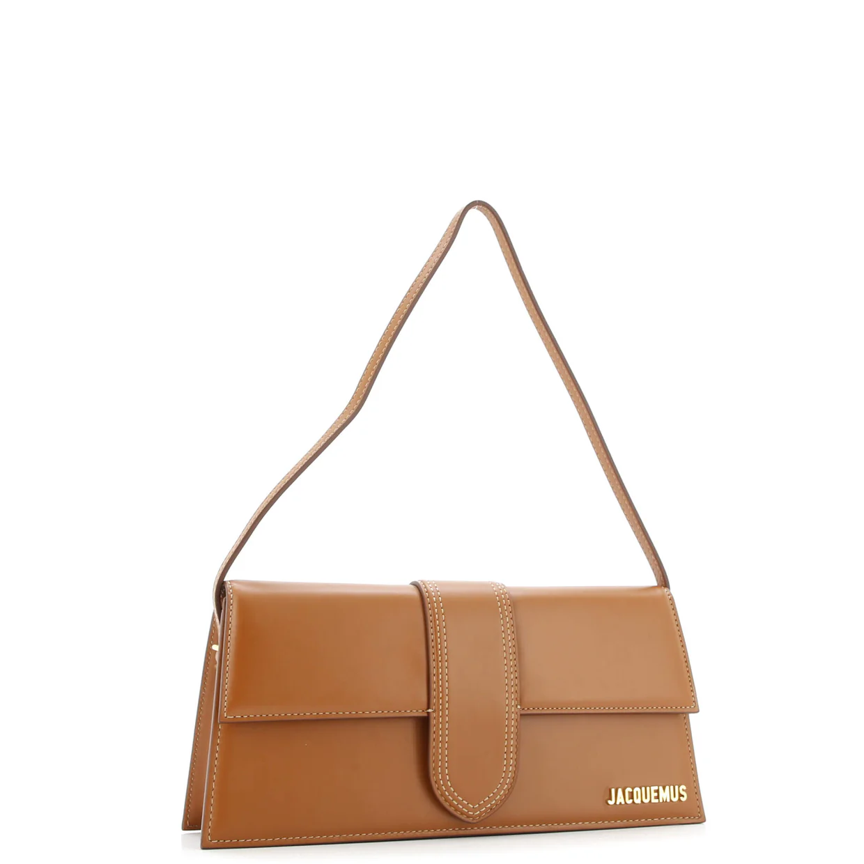 Le Bambino Top Handle Flap Bag Leather Long - Deep Luxury
