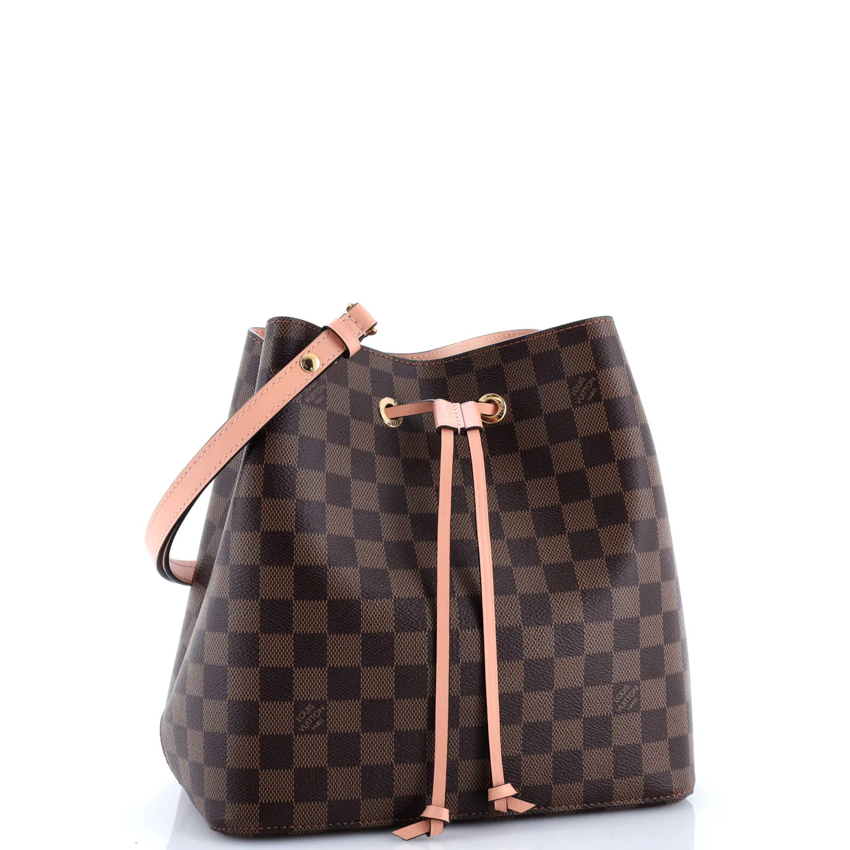 NeoNoe Handbag Damier with Leather MM - Deep Luxury
