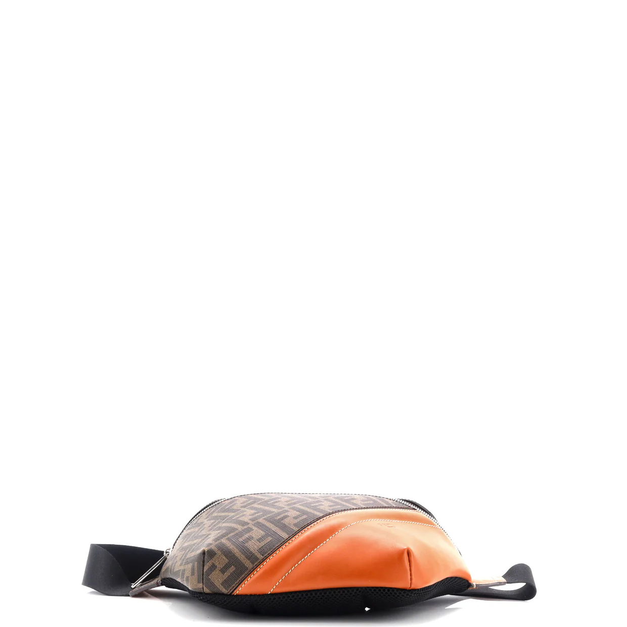 Zip Belt Bag Zucca Coated Canvas and Leather - Deep Luxury
