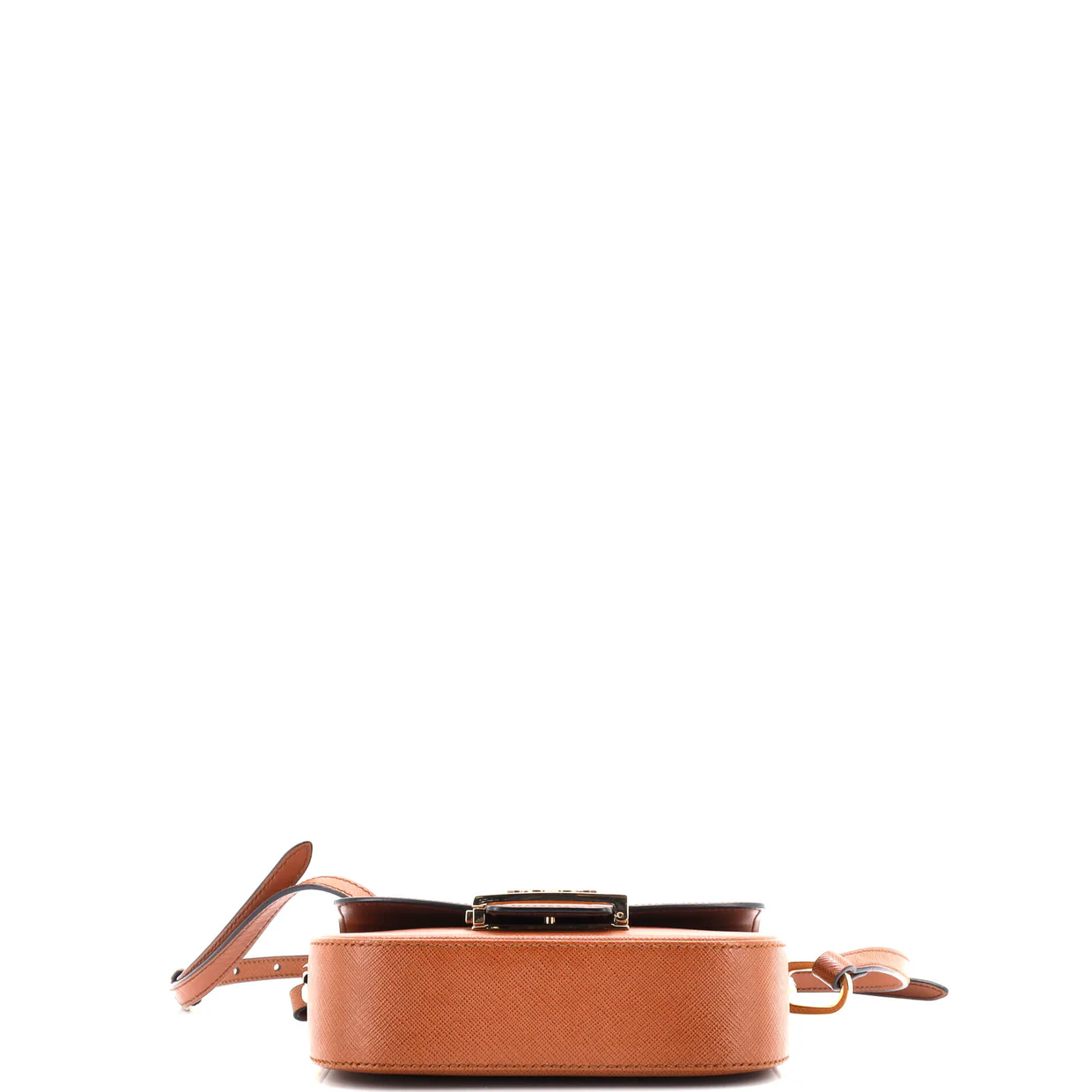 Embleme Flap Bag Saffiano Leather Small - Deep Luxury