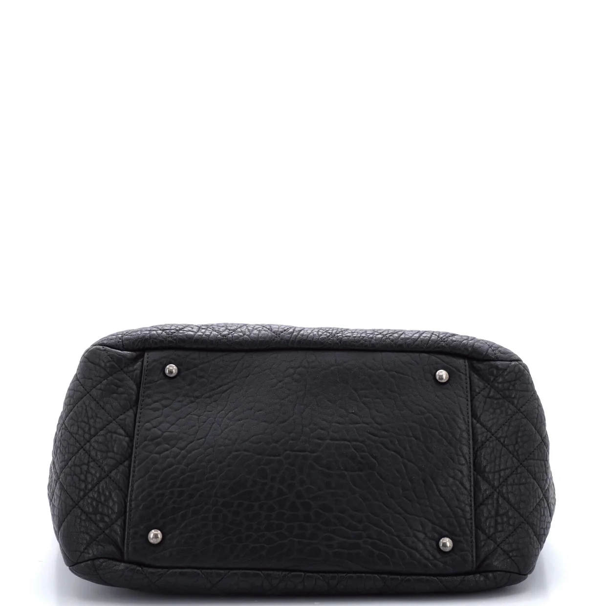 Front Pocket Shopping Tote Quilted Calfskin Medium - Deep Luxury