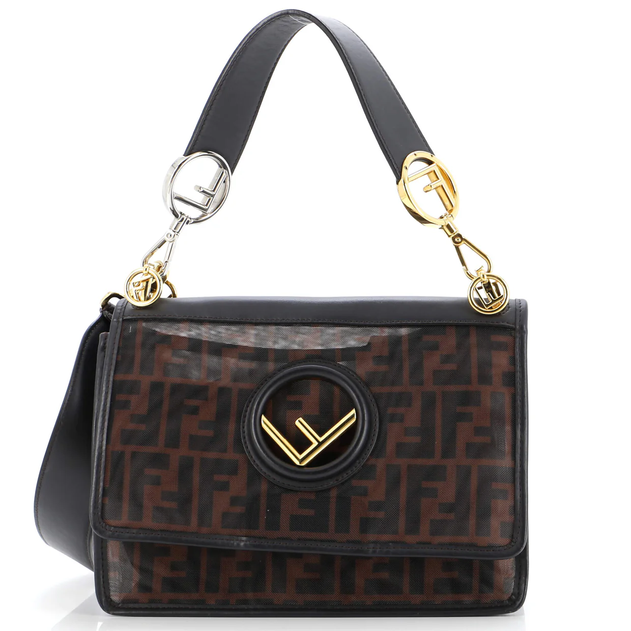 Kan I F Shoulder Bag Zucca Mesh Medium - Deep Luxury