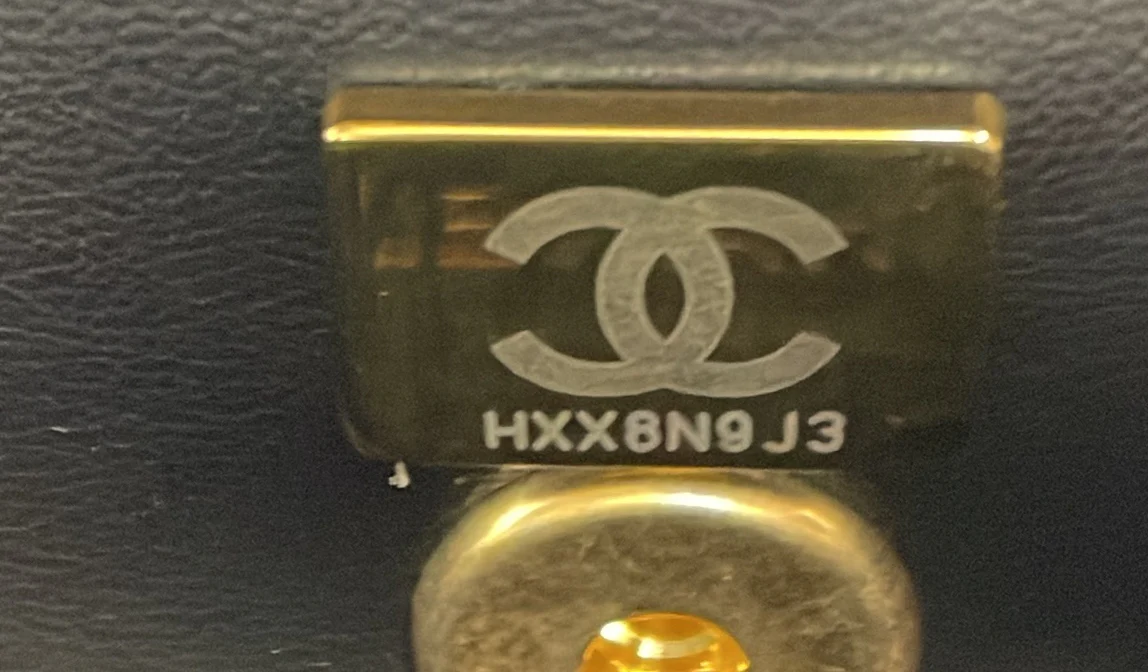 Logo Links Top Handle Flap Bag Quilted Calfskin Mini - Deep Luxury