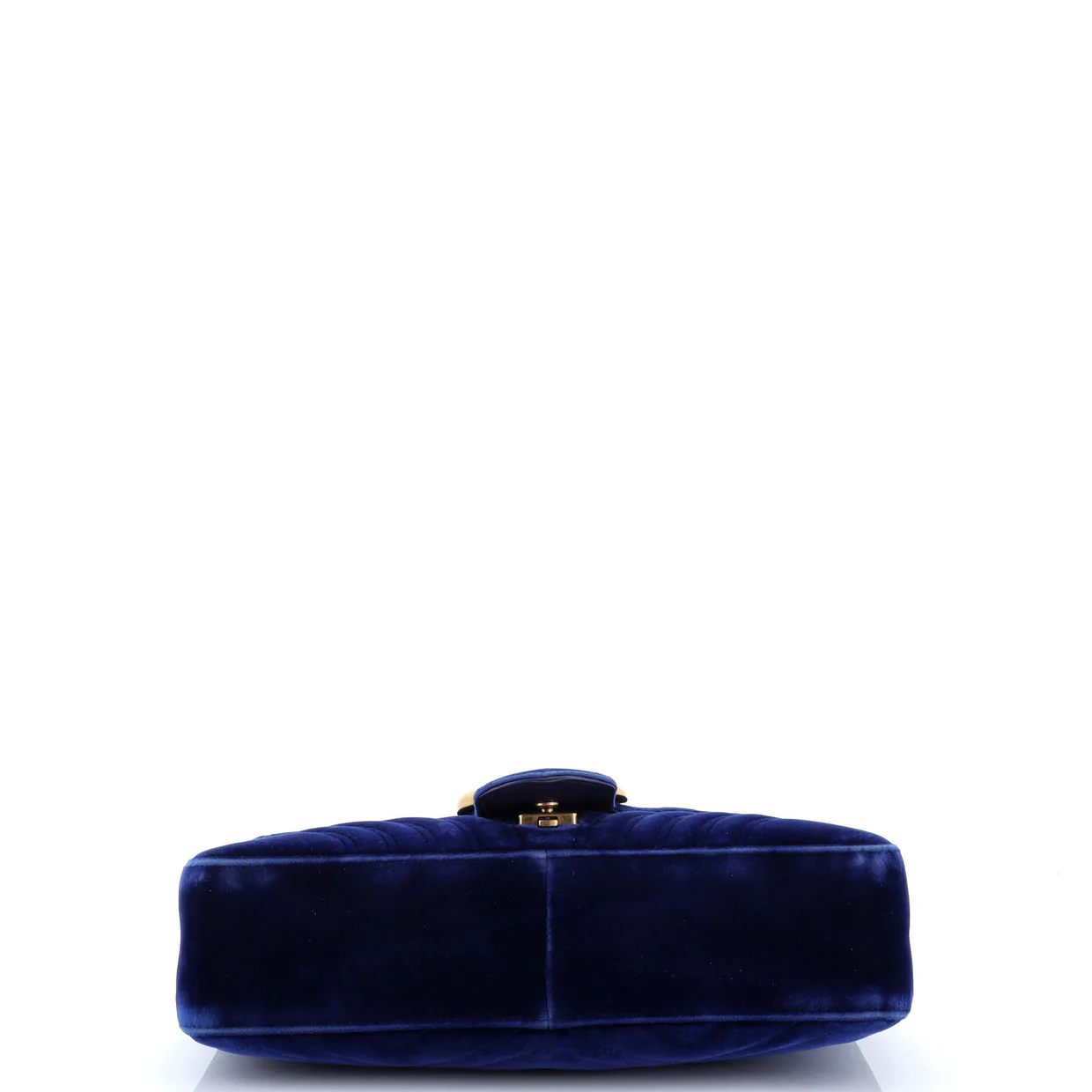 GG Marmont Flap Bag Matelasse Velvet Medium - Deep Luxury