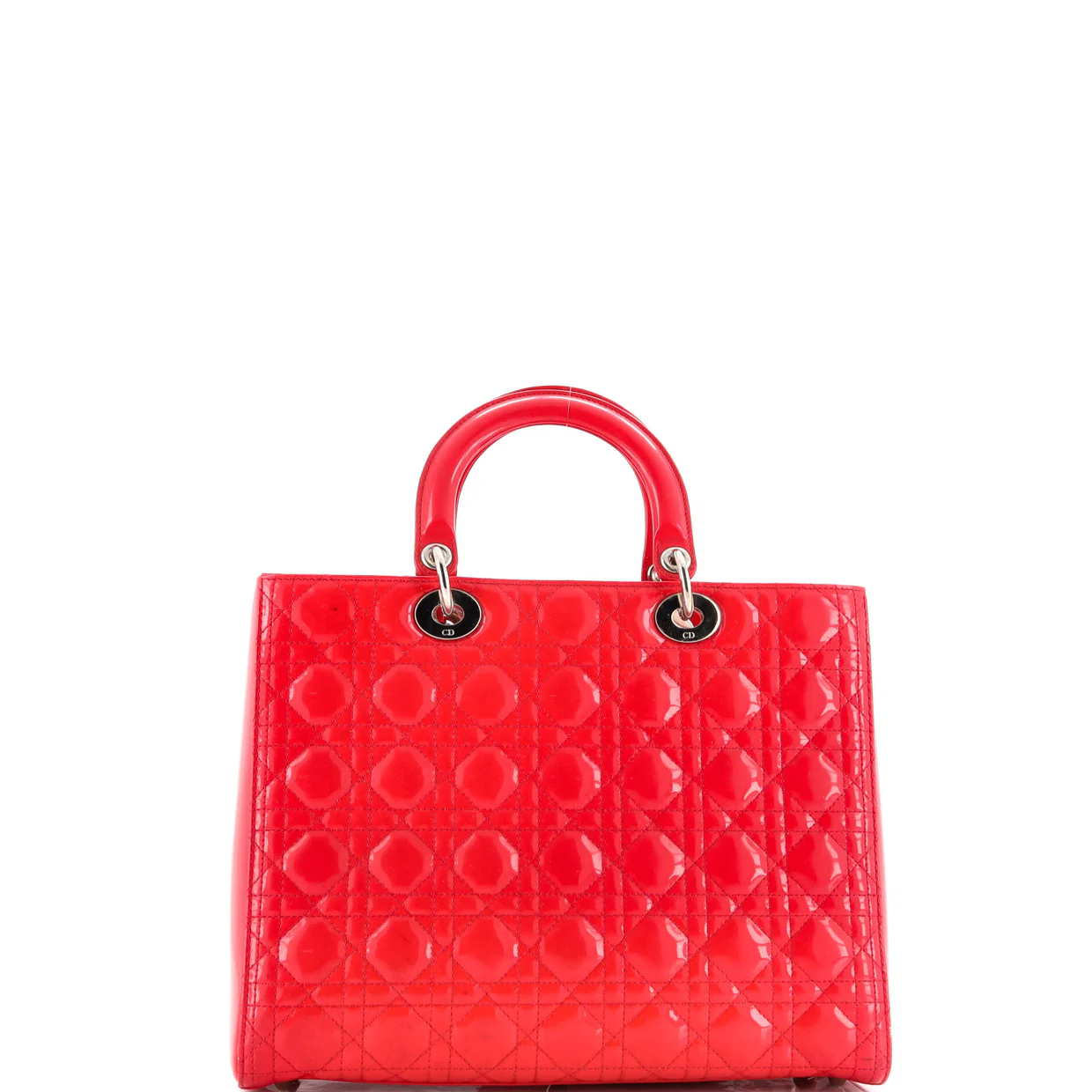 Lady Dior Bag Cannage Quilt Patent Large - Deep Luxury