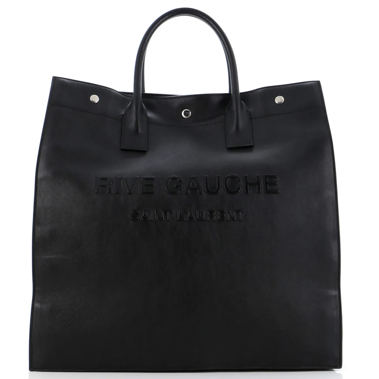 Rive Gauche Shopper Tote Leather Tall - Deep Luxury