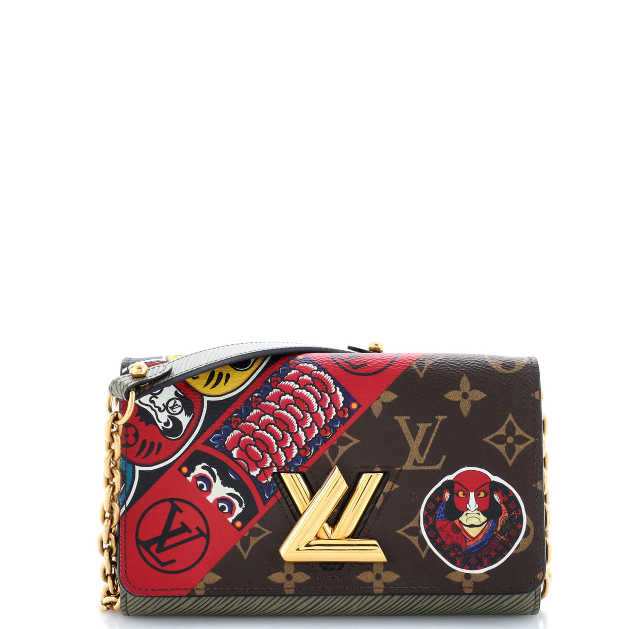 Twist Chain Wallet Limited Edition Kabuki Stickers Monogram Canvas - Deep Luxury