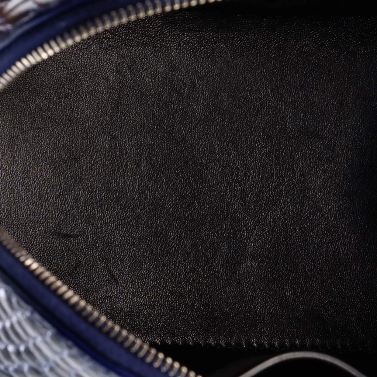 Logo Ville Bag Crocodile Embossed Leather Small - Deep Luxury