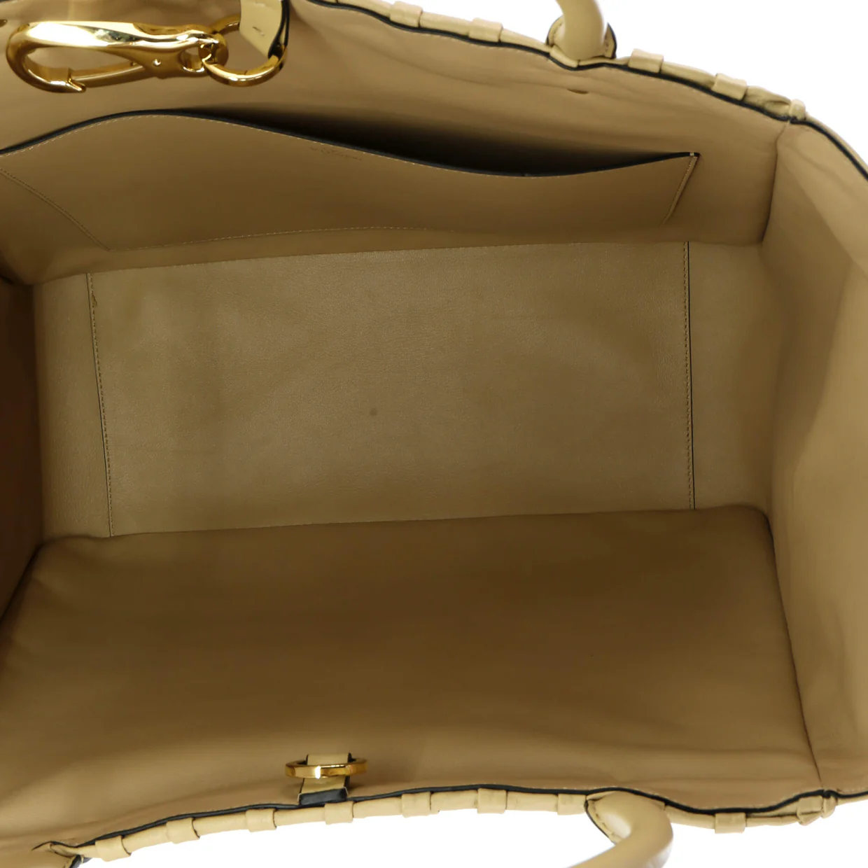 VLogo Bold Tote Leather Large - Deep Luxury