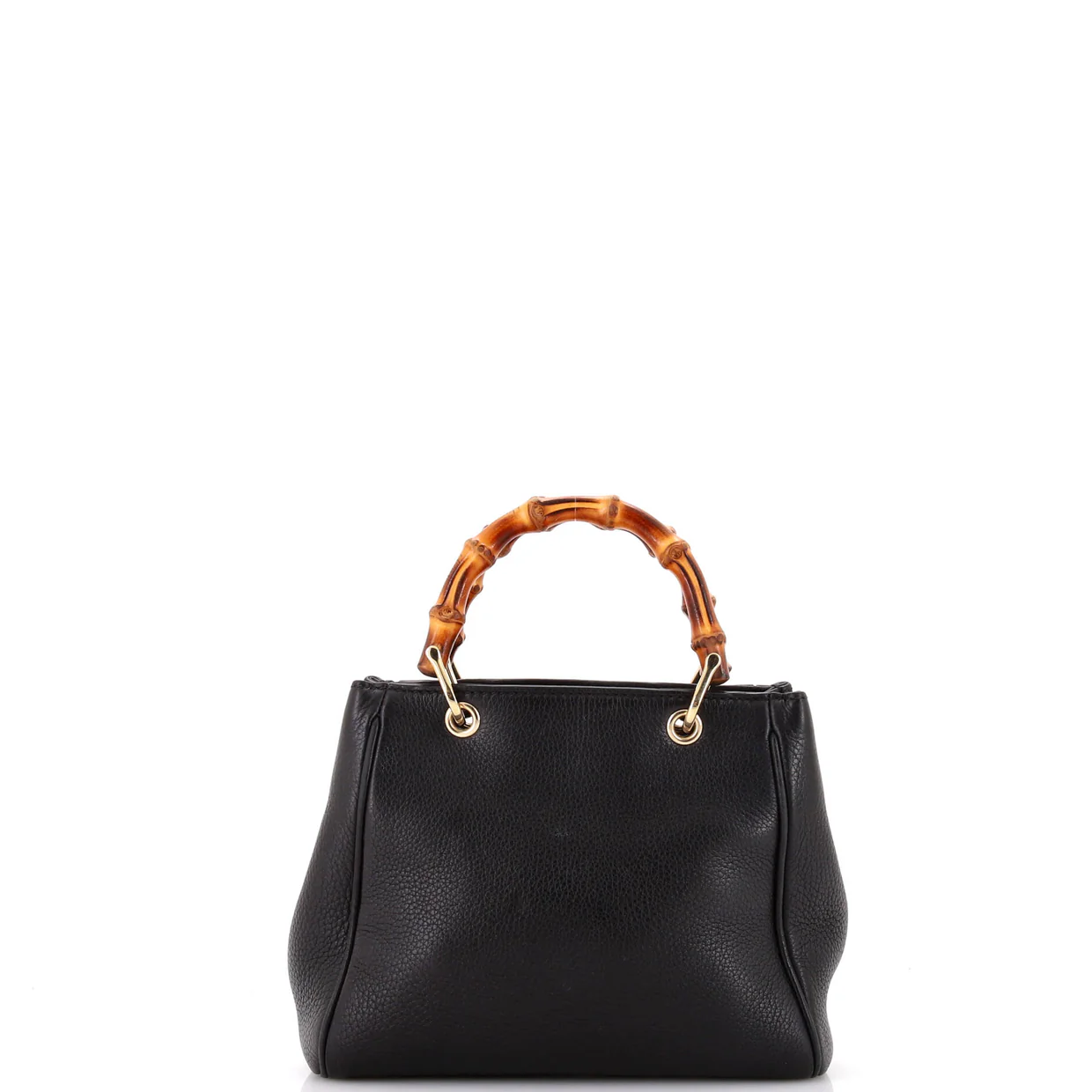 Bamboo Shopper Tote Leather Mini - Deep Luxury