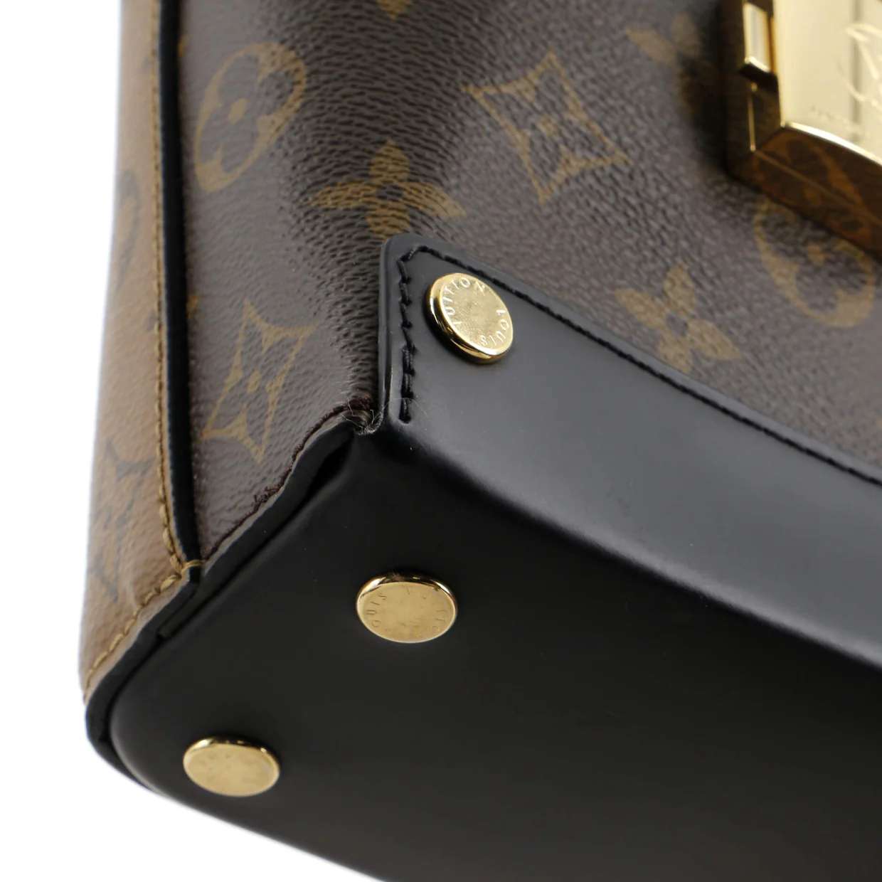 Bento Box Handbag Reverse Monogram Canvas - Deep Luxury