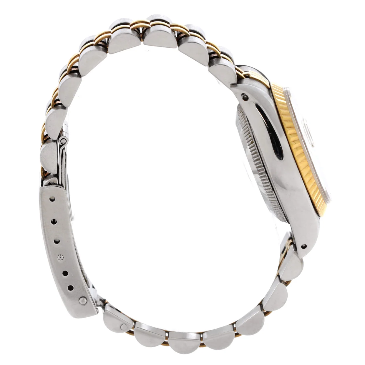 Oyster Perpetual Datejust Automatic Watch Stainless Steel and Yellow Gold with Diamond Markers 26 - Deep Luxury
