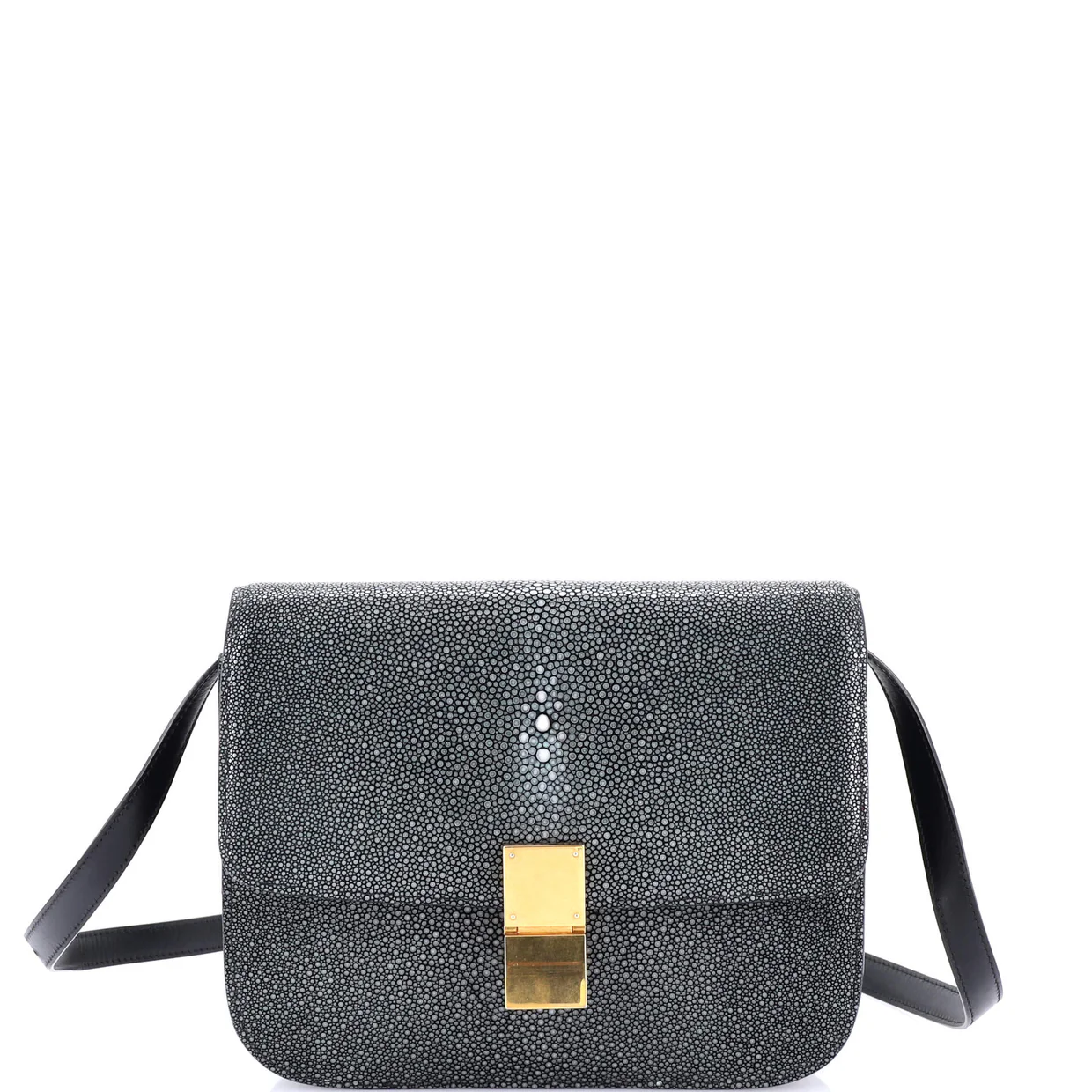 Classic Box Bag Stingray Medium - Deep Luxury
