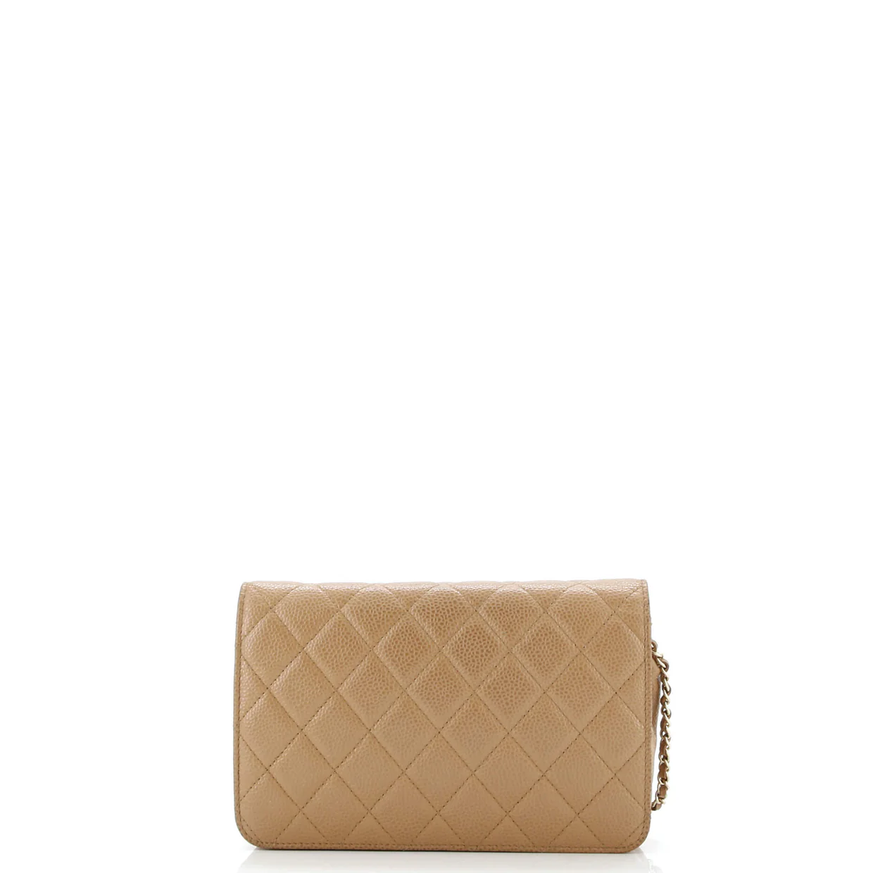Golden Class Wallet on Chain Quilted Caviar - Deep Luxury