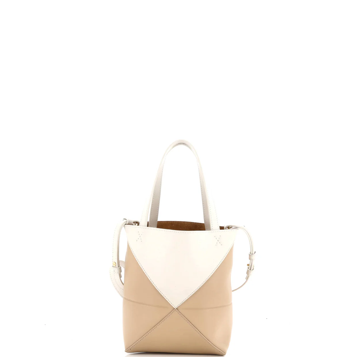 Puzzle Fold Tote Leather Mini - Deep Luxury