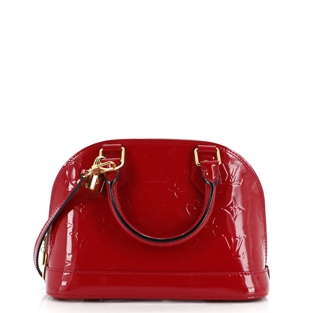 Alma Handbag Monogram Vernis BB - Deep Luxury