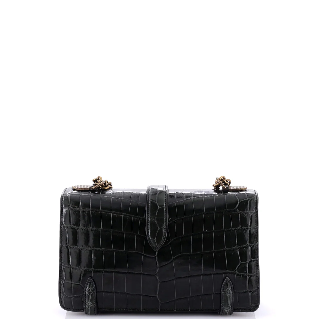 City Knot Flap Bag Crocodile - Deep Luxury