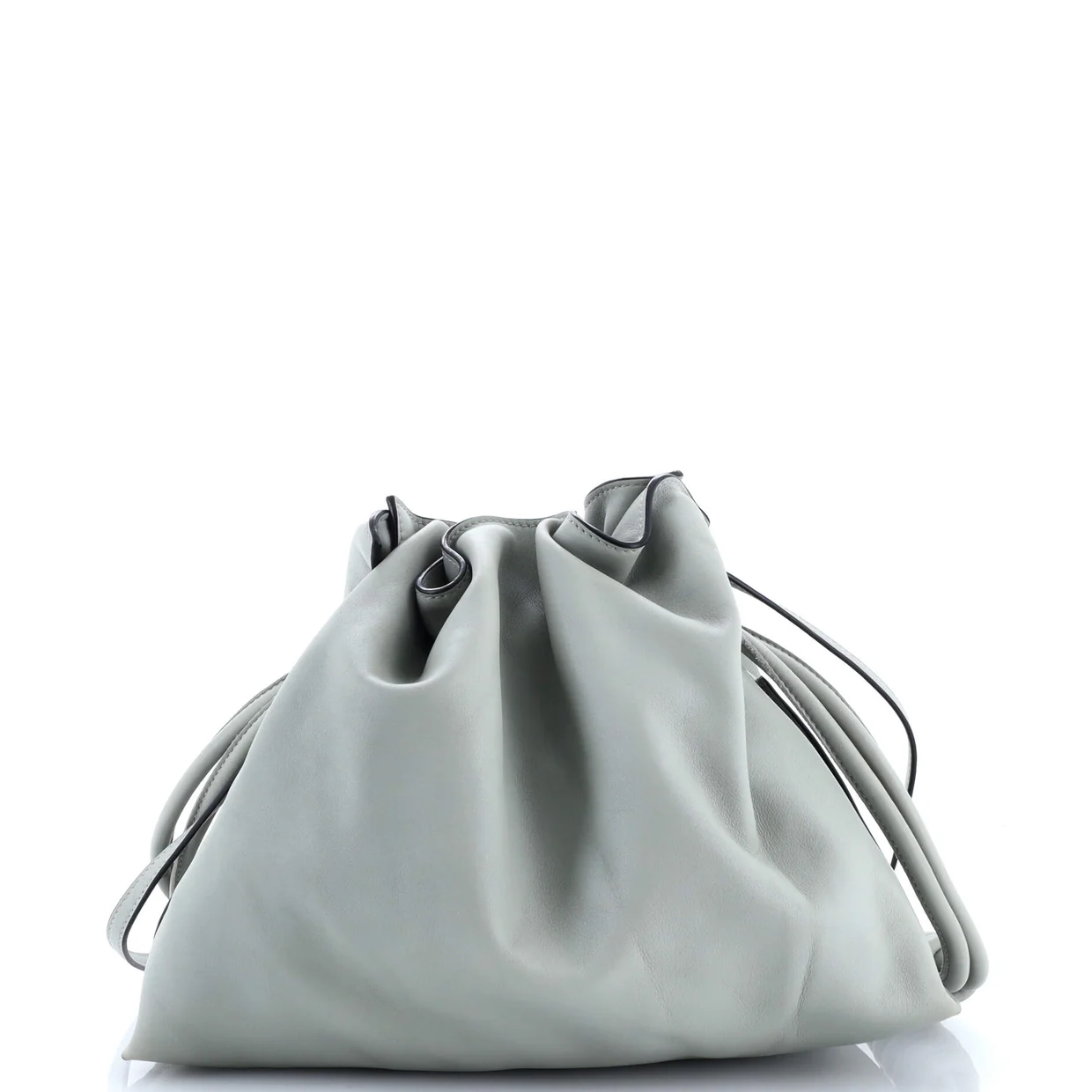 Flamenco Knot Clutch Leather Medium - Deep Luxury