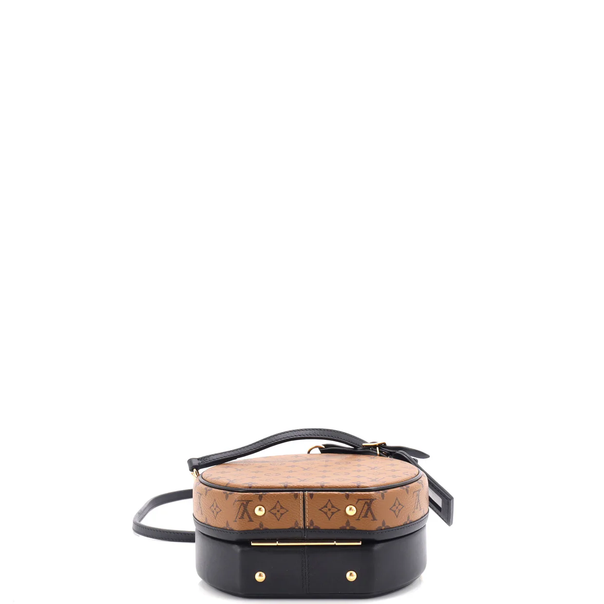 Petite Boite Chapeau Bag Reverse Monogram Canvas - Deep Luxury