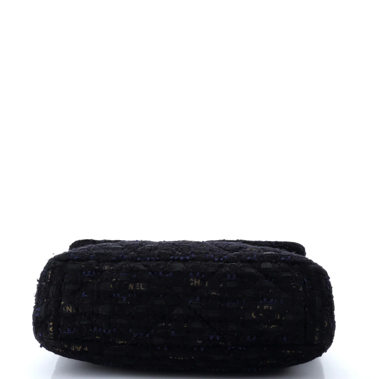 19 Flap Bag Quilted Tweed and Ribbon Large - Deep Luxury