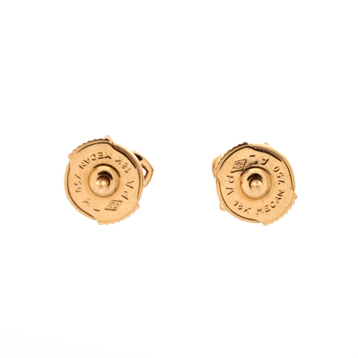 Caresse D'Orchidees Stud Earrings 18K Rose Gold with Pink Sapphires and Diamonds Small - Deep Luxury