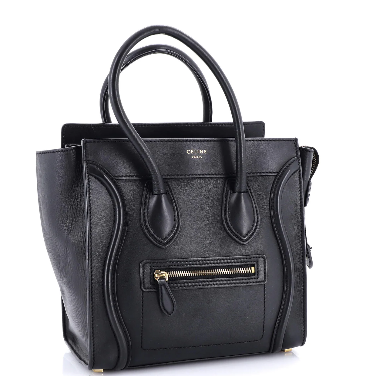 Luggage Bag Smooth Leather Micro - Deep Luxury